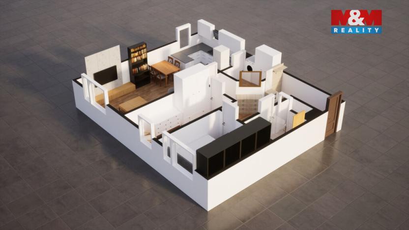 Prodej bytu 3+kk, Praha, Donovalská, 67 m2