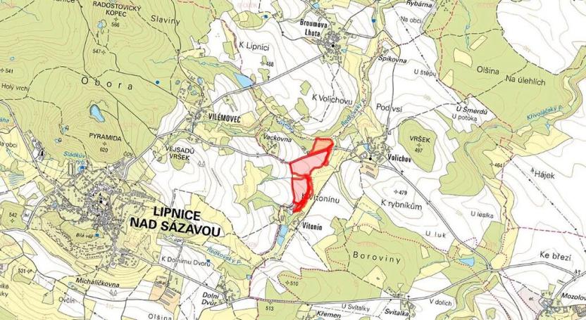 Prodej pole, Krásná Hora, 91455 m2