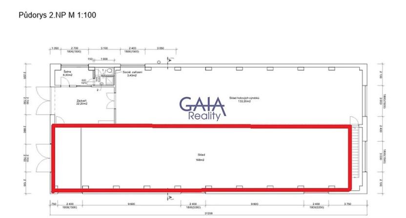 Pronájem výrobních prostor, Strážovice, 168 m2