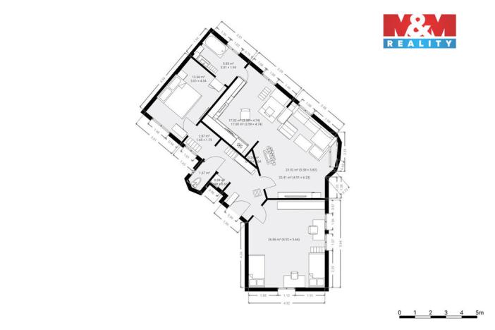 Prodej bytu 3+1, Litoměřice - Předměstí, České armády, 98 m2