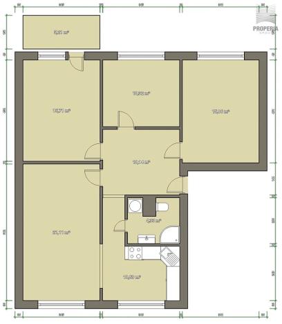 Prodej bytu 4+1, Brno, Absolonova, 105 m2