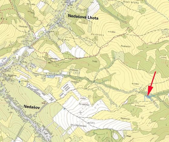 Prodej podílu louky, Nedašov, 962 m2