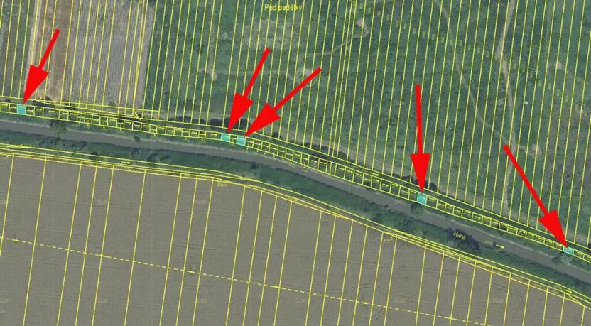 Prodej louky, Kojetín, 369 m2