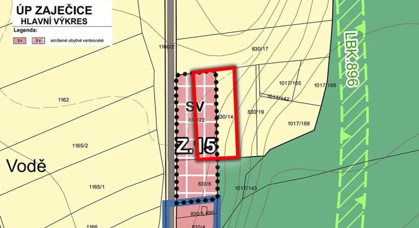 Prodej podílu pozemku pro bydlení, Zaječice, 1697 m2