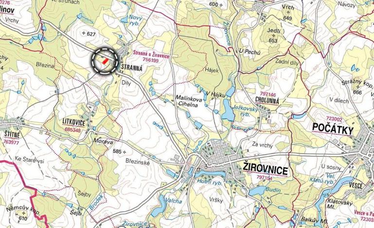 Prodej podílu pozemku pro bydlení, Žirovnice, 2497 m2