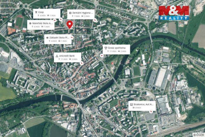 Prodej bytu 2+1, Strakonice - Strakonice I, Krále Jiřího z Poděbrad, 47 m2