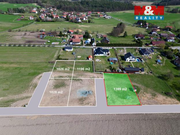 Prodej pozemku pro bydlení, Hřibiny-Ledská - Hřibiny, 1399 m2