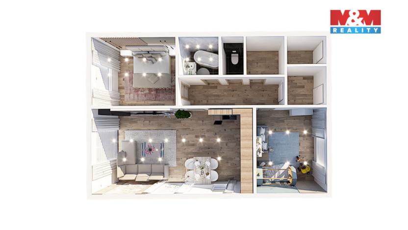 Prodej bytu 3+kk, Žáky - Štrampouch, 86 m2