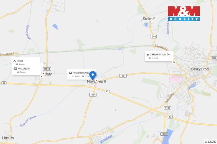 Pronájem bytu 1+kk, Rostoklaty - Nová Ves II, 28 m2