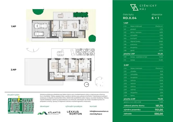 Prodej rodinného domu, Přezletice, Hrušková, 182 m2