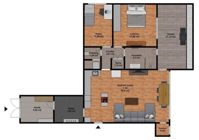 Prodej bytu 3+kk, Praha - Košíře, Pod Šmukýřkou, 101 m2