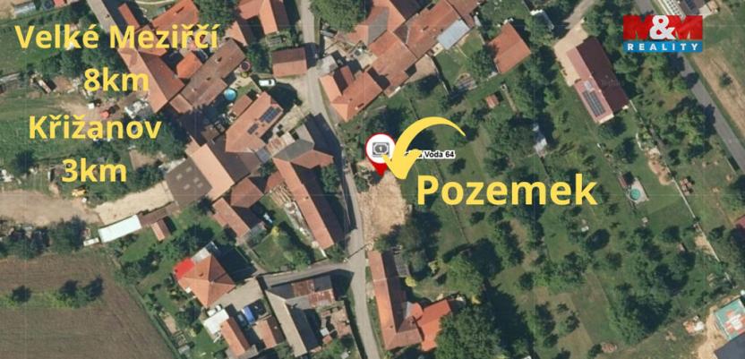 Prodej pozemku pro bydlení, Dobrá Voda, 640 m2