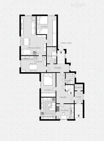 Prodej rodinného domu, Zahájí, 142 m2