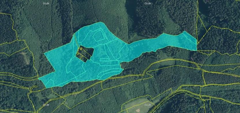 Prodej podílu lesa, Vsetín, 83854 m2