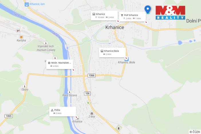 Prodej pozemku pro bydlení, Krhanice, 820 m2