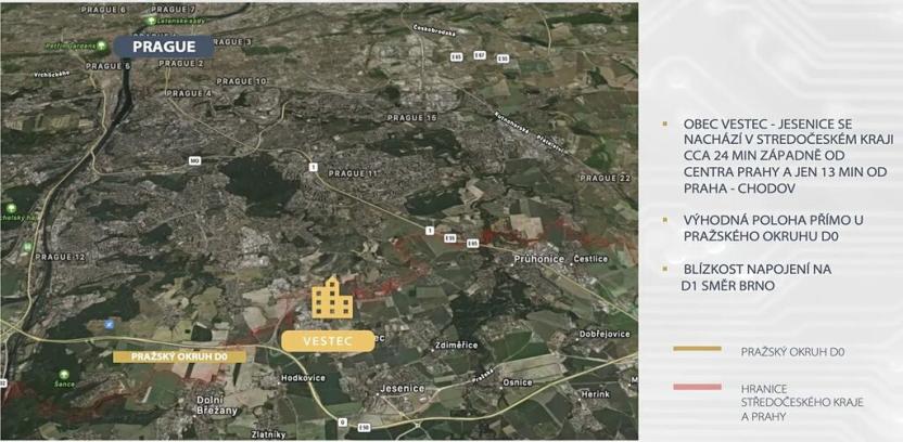 Prodej komerčního pozemku, Vestec, Hodkovická, 15258 m2