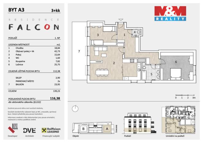 Prodej bytu 3+kk, Mělník, Sokolská, 116 m2