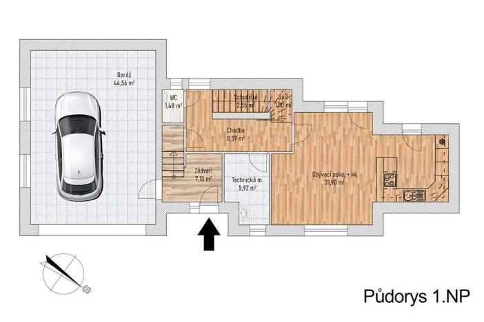 Prodej rodinného domu, Bílkovice, 164 m2