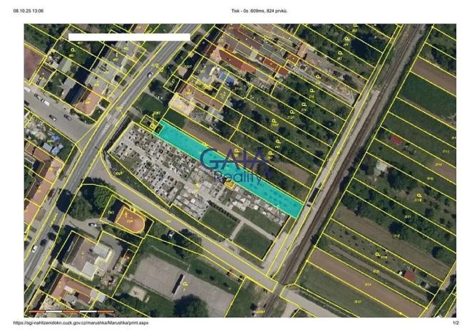 Prodej zahrady, Veselí nad Moravou, Ostrožská, 867 m2