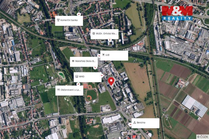 Pronájem kanceláře, Brno, Hněvkovského, 46 m2