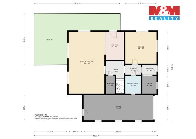 Prodej rodinného domu, Polná, Pod Vodárnou, 150 m2