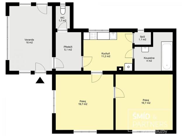 Prodej rodinného domu, Jirny, Pod Lesem, 80 m2