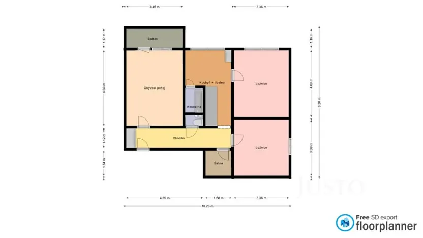 Pronájem bytu 3+1, Postřelmov, Závořická, 68 m2