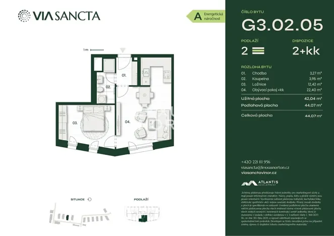 Prodej bytu 2+kk, Praha - Vinoř, Mladoboleslavská, 42 m2