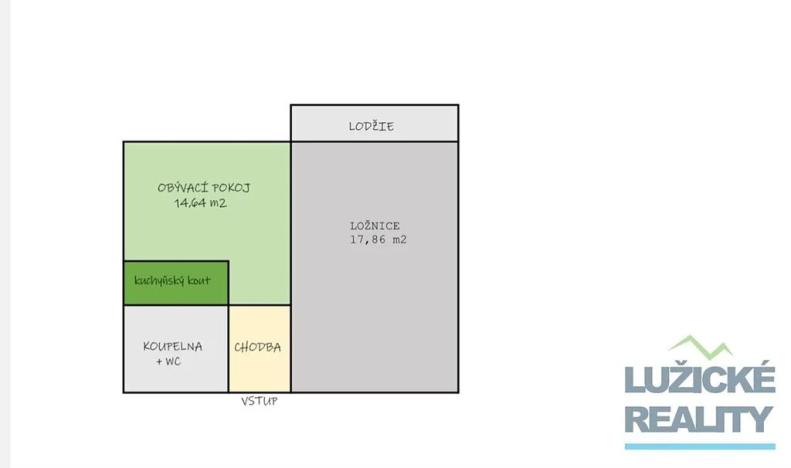 Prodej bytu 2+kk, Liberec, Halasova, 40 m2