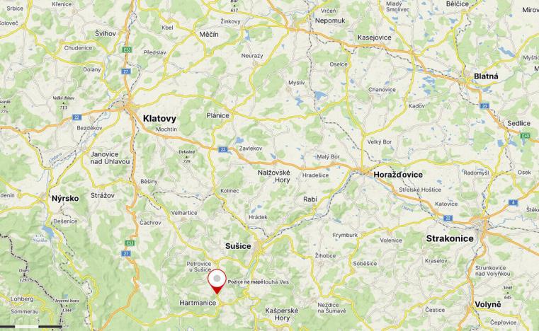 Prodej pozemku, Hartmanice, 2902 m2