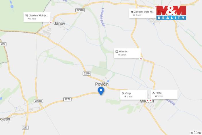 Prodej pozemku pro bydlení, Milostín, 900 m2