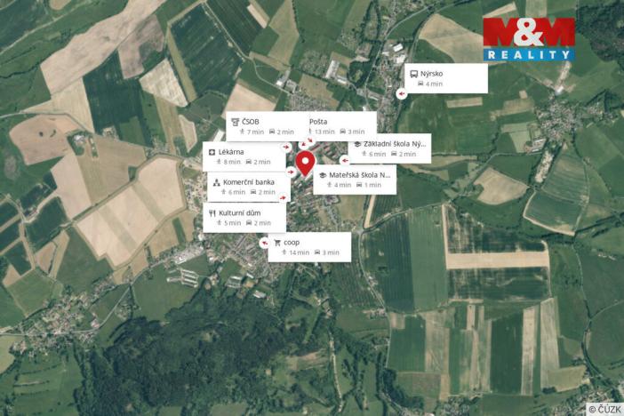 Pronájem bytu 1+1, Nýrsko, Jiráskova, 42 m2