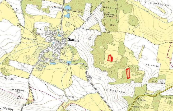 Prodej louky, Slatina, 7226 m2