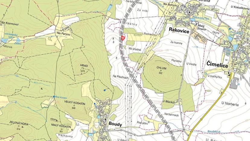 Prodej pole, Boudy, 1562 m2