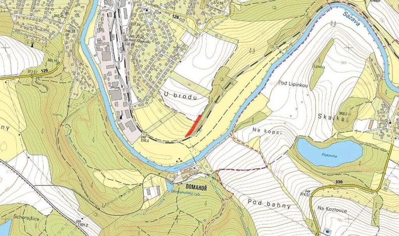 Prodej pole, Zruč nad Sázavou, 1067 m2