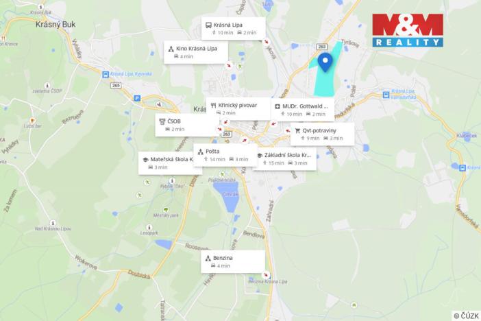 Prodej pozemku pro bydlení, Krásná Lípa, 1591 m2