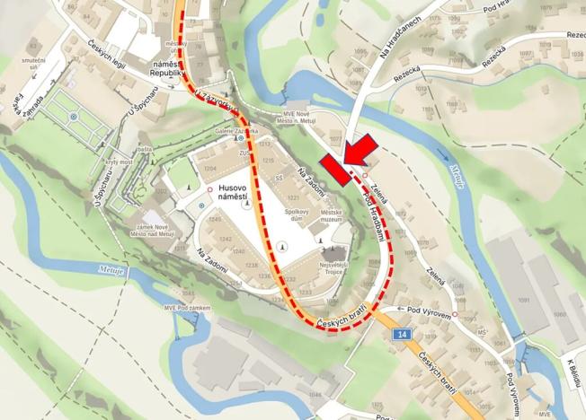 Prodej pozemku pro bydlení, Nové Město nad Metují, 1128 m2