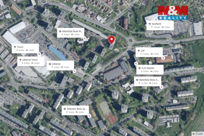 Pronájem bytu 3+1, Sokolov, Marie Majerové, 66 m2