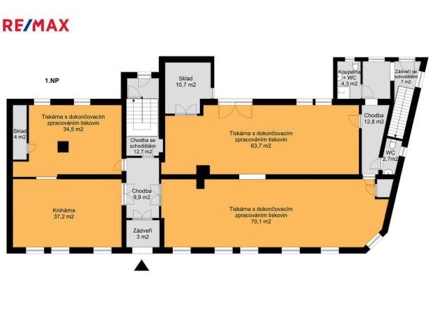 Prodej kanceláře, Ostrava - Vítkovice, Štramberská, 520 m2