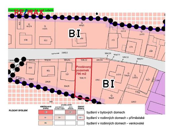 Prodej pozemku pro bydlení, Opatovice nad Labem, Kasárenská, 796 m2