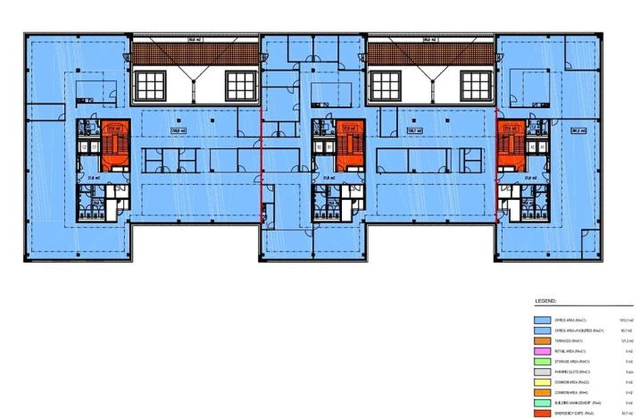 Pronájem kanceláře, Praha - Holešovice, Argentinská, 1990 m2