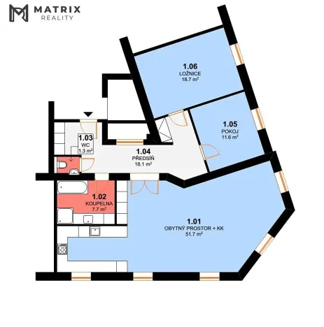 Pronájem bytu 3+kk, Praha - Vinohrady, Bořivojova, 105 m2
