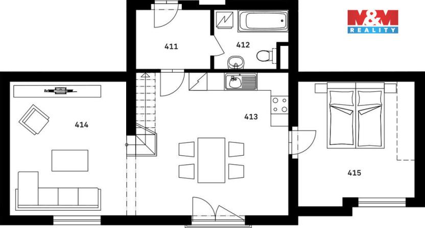 Prodej bytu 2+1, Nýrsko, 115 m2
