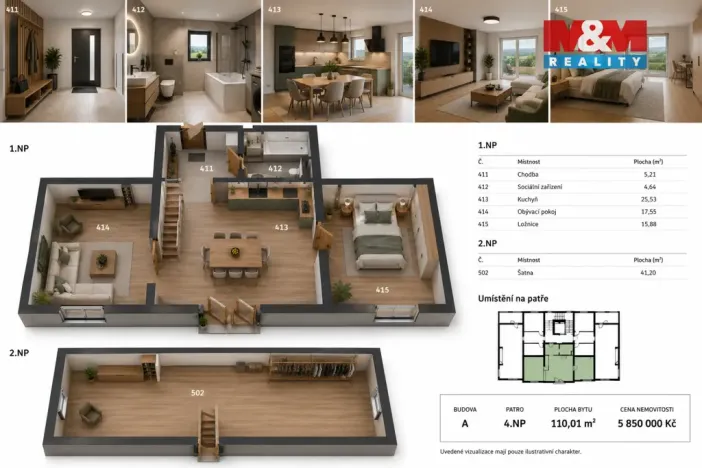 Prodej bytu 2+1, Nýrsko, 110 m2