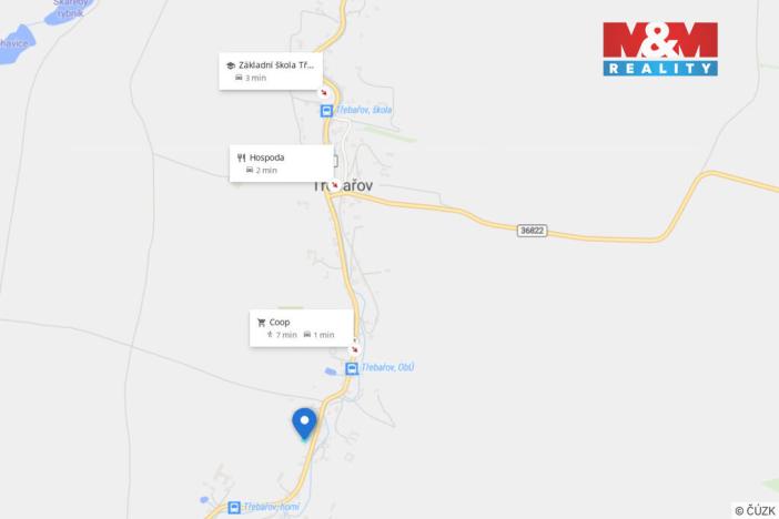 Prodej pozemku pro bydlení, Třebařov, 1105 m2