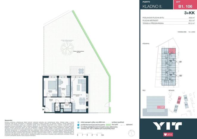 Prodej bytu 3+kk, Kladno, Ke stadionu, 63 m2