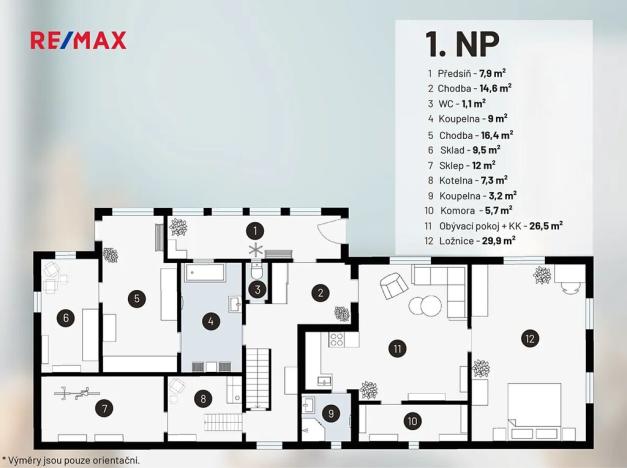 Prodej rodinného domu, Zlosyň, 307 m2