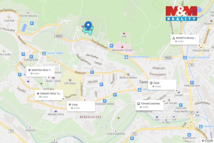 Prodej pozemku pro bydlení, Tanvald, Pod Špičákem, 3196 m2
