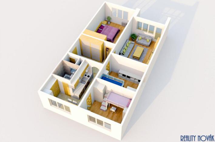 Prodej bytu 4+1, Praha - Kamýk, Špirkova, 84 m2