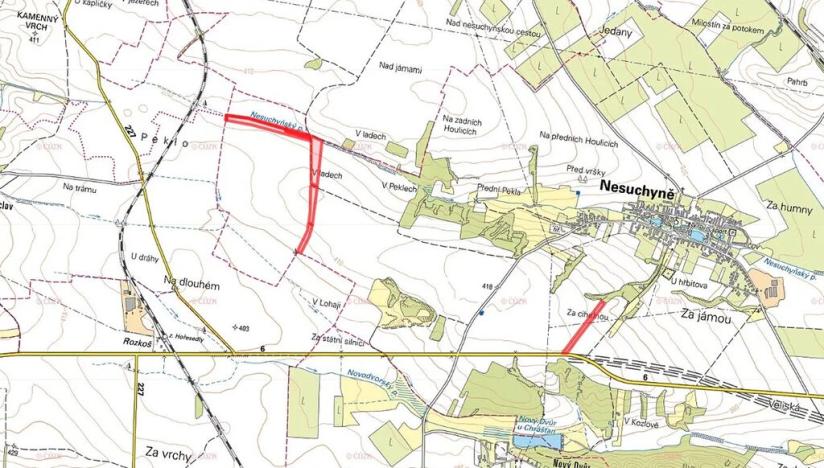 Prodej podílu pole, Nesuchyně, 15875 m2
